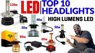 Top 10 LED Headlights for Bike Scooter amp Car  High Lumens LED Lights [upl. by Neufer]