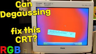 The Most Satisfying CRT Degaussing Ever [upl. by Lamond]