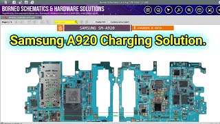 Samsung A920 Charging Problem  Samsung A920 Charging Solution Borneo schematic diagram [upl. by Eiro]