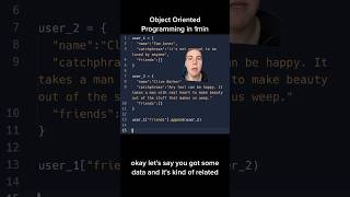 Object Oriented Programming in 60 seconds [upl. by Cotsen]