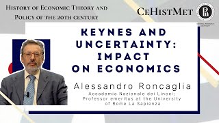 Day 1  A Roncaglia  Keynes and uncertainty impact on economics [upl. by Town]