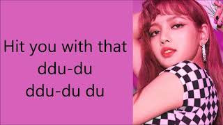 Blackpink  DduDu DduDu  Easy Lyrics [upl. by Agon]