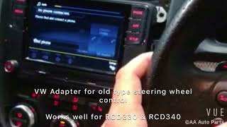 AAP Steering Wheel Control Adapter for RCD330 RCD340 [upl. by Meirrak394]