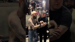 Security stops Post Malone from meeting fans [upl. by Eigroeg]