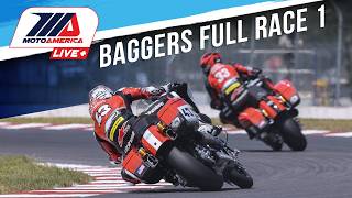 Mission King of the Baggers Race 1 at Brainerd 2024  FULL RACE  MotoAmerica [upl. by Dnalyk]