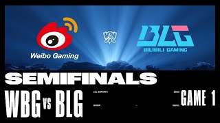 BLG vs WBG  Game 1  SEMIFINALS Stage  2023 Worlds  Bilibili Gaming vs Weibo Gaming 2023 [upl. by Atinram707]