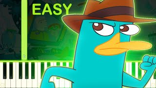 PERRY THE PLATYPUS THEME  EASY Piano Tutorial [upl. by Baniez]