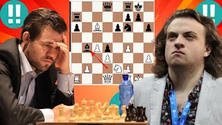 Magnus Carlsen vs Hans Niemann chess game 45 [upl. by Spears]