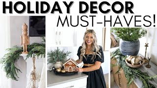 HOLIDAY DECOR MUSTHAVES  CHRISTMAS DECORATING IDEAS  TIMELESS HOLIDAY DECOR STAPLES [upl. by Hardner844]