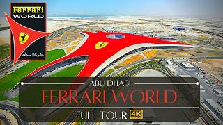 Ferrari World Abu Dhabi All Rides Tour Theme Park [upl. by Acirtal]