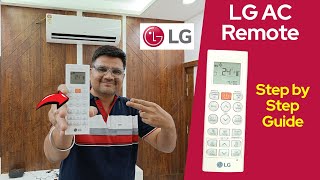 LG AC Remote 2024⚡ LG Split AC remote guide 2024 ⚡ Lg AC Remote Function [upl. by Nosreve]