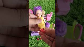 Dolls shoes and doll house doll barbie kidsvideo [upl. by Leiruh]