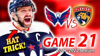 GAME 21  Ovechkin Hat Trick  Washington Capitals 20212022 Season  Just A Fan [upl. by Riorsson]