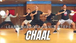 Learn Bhangra Dance Online Tutorial For Beginners  Chaal Step By Step  Lesson 4 [upl. by Anyt]