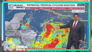 Tracking the Tropics Potential Tropical Cyclone Nineteen named in the western Caribbean [upl. by Yoko91]