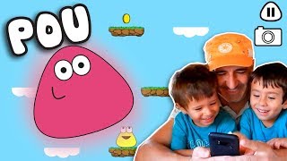 POU Juego que da mucha risa Juegos y aplicaciones gratis para niños ANDROID [upl. by Elbag]