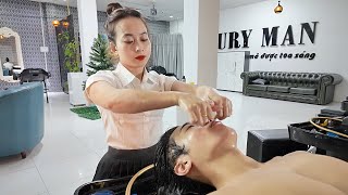 ASMR  Pay 6 for the 12 Steps Vip Service in a Vietnam Barbershop  베트남 로컬 이발관 12단계 콤보 고작 8천 원임 [upl. by Melborn192]