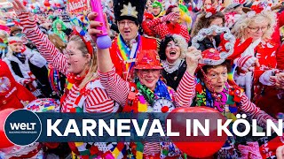 BUNT LAUT SCHRILL Die Narren sind los Karneval in Köln beginnt [upl. by Calle]