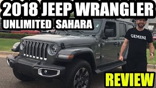 2018 Jeep Wrangler Unlimited Sahara Review [upl. by Lilac]