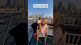 Rejs po Dubai Marina shorts travel uea funny holiday sunset citylife sea bigcity trip fun [upl. by Idden]