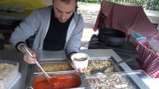 Delicious Naturally Healthy Egyptian Street Food by Koshari St Borough Market London [upl. by Seedman]