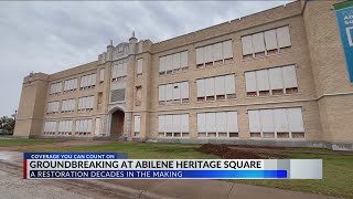 Groundbreaking begins construction on Abilene Heritage Square [upl. by Ahsiral]