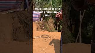 Gold extraction of lowgrade ore by heap leaching method [upl. by Dnalrah735]