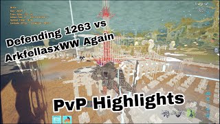 Defending 1263 vs WWxArkfellas amp PvP Highlights  Ark Official PvP Ps5 97 [upl. by Grani]