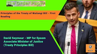 David Seymour on the Principles of the Treaty of Waitangi Bill  First Reading [upl. by Atirec]