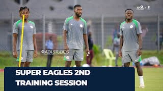 Nigeria vs Benin Rep Super Eagles intensify their training session at the Godswill Akpabio Stadium [upl. by Lehpar896]