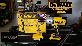 DEWALT DCF899B 20V MAX HIGH TORQUE 12 IN IMPACT WRENCH Review By KVUSMC [upl. by Aikim964]