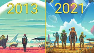 Evolution of No Mans sky 20132021 NoMansSky [upl. by Nievelt]