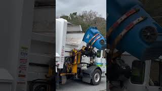 Recology lid flipping recycle garbagetruck viral satisfying video shorts [upl. by Piegari]