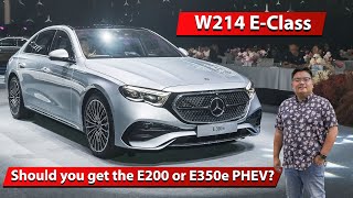 2024 W214 MercedesBenz EClass in Malaysia  E200 and E350e in detail [upl. by Hessney]