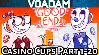 Casino Cups Part 1 through 20 All Parts Huge Cuphead Comic DubAnimation Compilation [upl. by Siro]