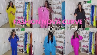 Cute 2pc Pants Set  Fashion Nova Curve Try On Haul [upl. by Jock]