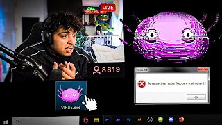 JAI TELECHARGÉ UN VIRUS EN LIVE SUR TWITCH [upl. by Monika157]