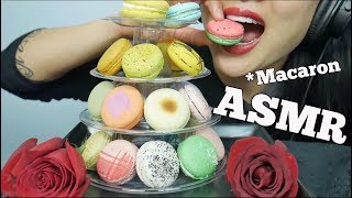 ASMR MACARON TOWER SOFT  CRUNCHY EATING SOUNDS  SASASMR [upl. by Oterol488]