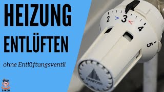 Heizung entlüften ohne Entlüftungsventil [upl. by Erinn]