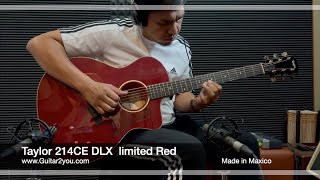 Taylor 214CE DLX limited Red 2020 [upl. by Meeki59]