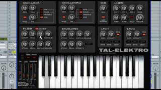 How to Make Bass Sound with TAL Elek7ro [upl. by Inohs84]