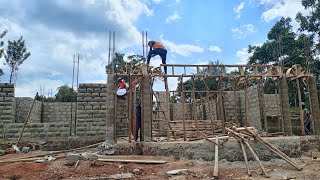 Doing Formwork for the upper floor on this Massionate Village House judithdownthevillages [upl. by Tijnar]