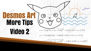 How to Create Desmos Art 2  Curves Waves Ellipses  Step by Step Guide [upl. by Eveivenej]