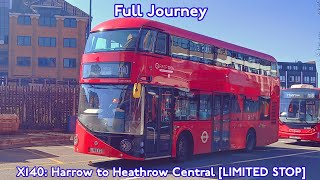 Full Journey on Route X140  VHR45204 LJ66EZO  Harrow Bus Station to Heathrow Central Bus Station [upl. by Traggat]