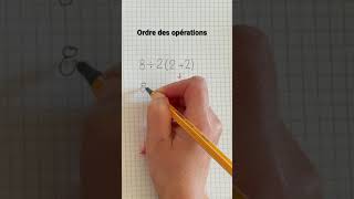 Ordre des opérations  Multiplication et Division maths shorts [upl. by Silvain292]