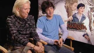 The Chronicles of Narnia  Interview with Tilda Swinton and Skandar Keynes [upl. by Nolyag]