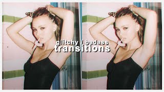 glitchy  badass transitions for edits  after effects tutorial  klqvsluv [upl. by Jareen]