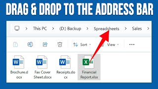 New Feature Move Files by Dragging amp Dropping Them to a Folder in the Address Bar in File Explorer [upl. by Erdried897]