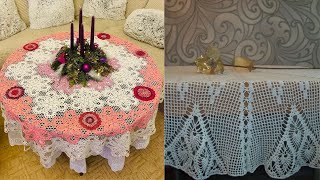 Crochet Lace Tablecloth and table Runners🌹🌹🌹🌹 [upl. by Earised]