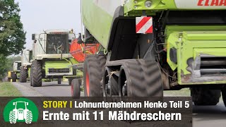 Lohnunternehmen Henke – Getreideernte  Strohpressen  Fendt amp Valtra Traktoren  Teil 5 [upl. by Sartin]